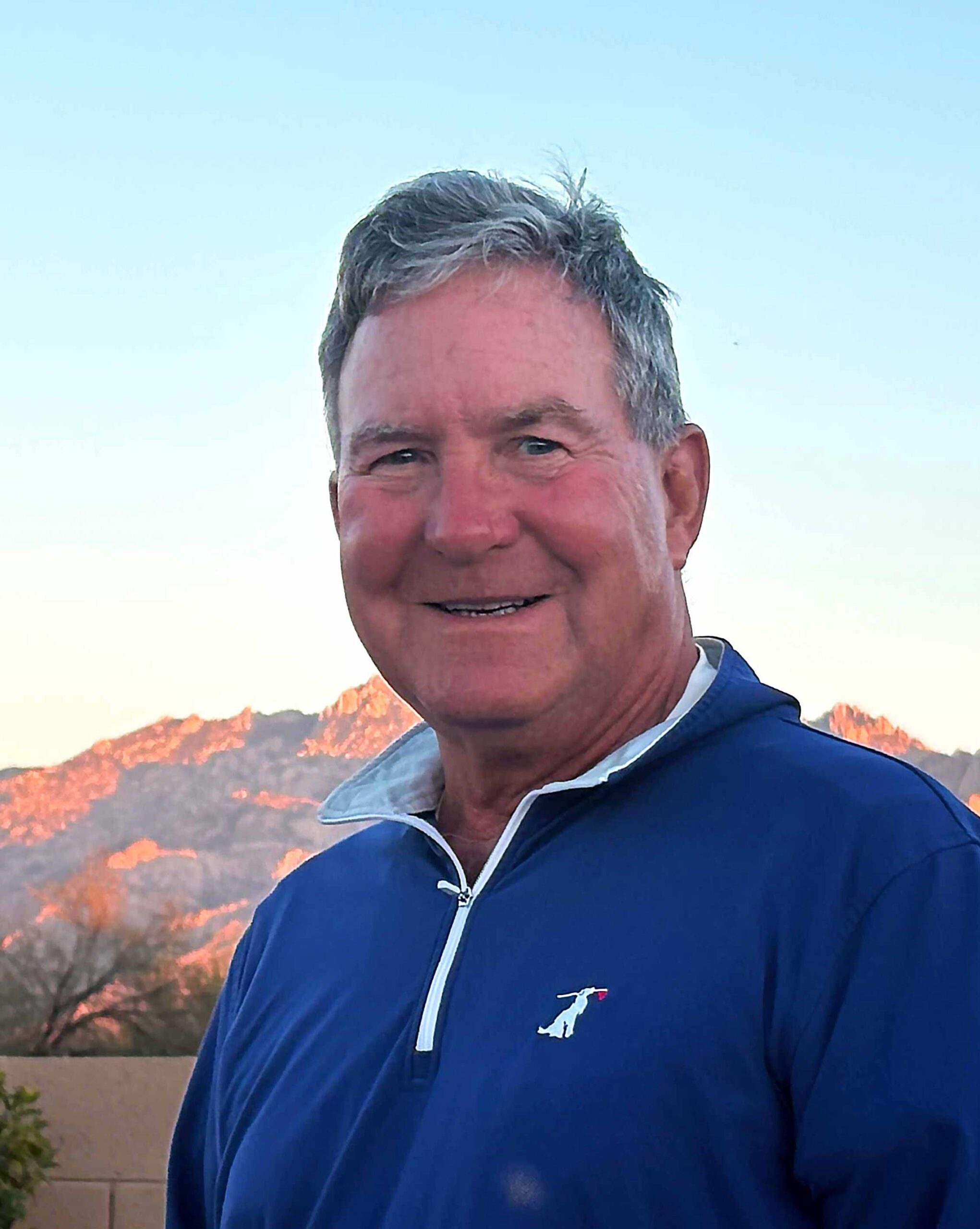 Matt Wood in front of mountains, cropped