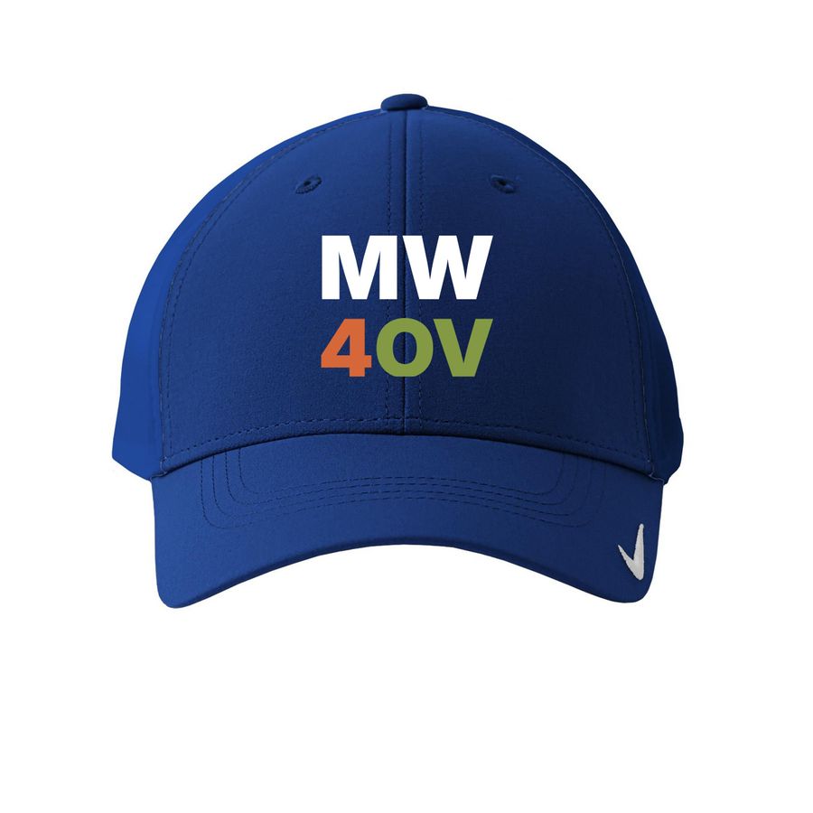 Royal blue 'MW4OV' ball cap supporting Matt Wood for Oro Valley Town Council